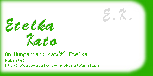 etelka kato business card